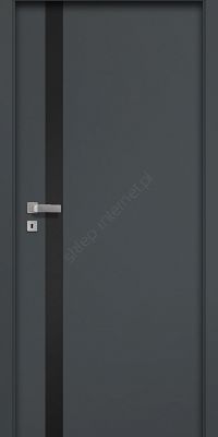 Drzwi Pol-Skone Creato A01 szyba laminowana czarna