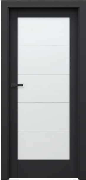 DRZWI PORTA VERTE HOME CZARNE B5