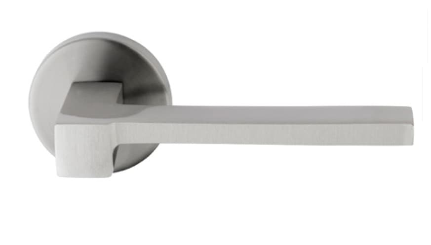 Klamka BARCZ LUIZJANA nikiel ma szyld okrągły - zdjęcie 2