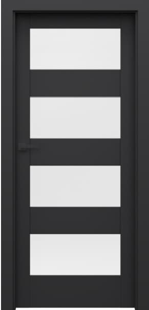 DRZWI PORTA VERTE HOME CZARNE L4