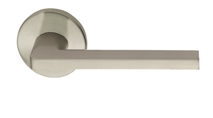 Klamka BARCZ ATLANTA nikiel mat szyld okragły - zdjęcie 2