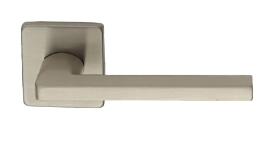 Klamka BARCZ ATLANTA nikiel mat szyld kwadratowy - zdjęcie 2