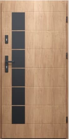 DRZWI WIKĘD DO MIESZKAŃ WZÓR 44 IRON RC3 INOX Obustronny