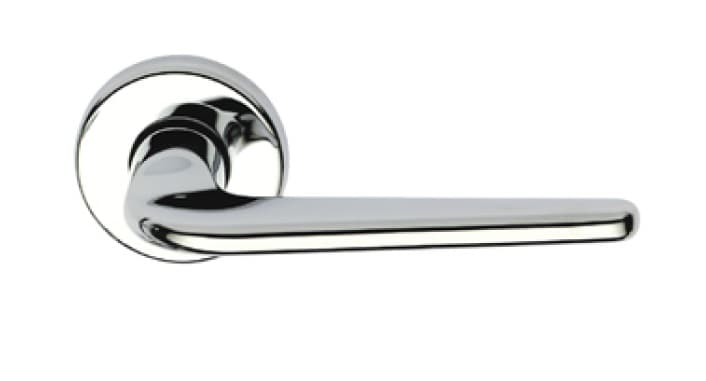 Klamka BARCZ MONICA chrom połysk szyld okrągły - zdjęcie 2