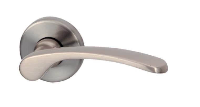 Klamka BARCZ VIOLA nikiel mat szyld okrągły - zdjęcie 2