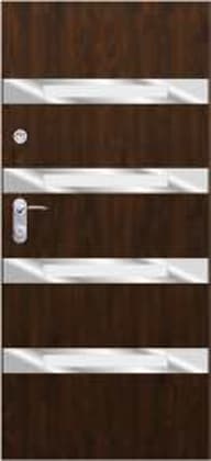 Drzwi zewnętrzne Delta Royal 84S GŁADKIE LINEA4 INOX - 23%Vat (bez montażu)
