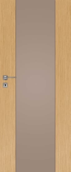 Drzwi wewnętrzne DRE VETRO natura decormat brąz