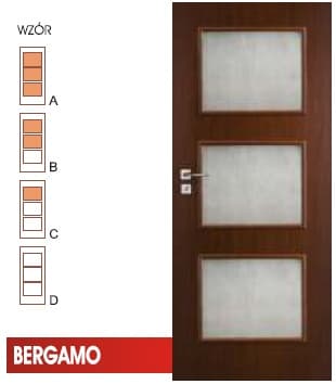 DRZWI WEWNĘTRZNE VERTIM BERGAMO WZÓR A, B, C, D