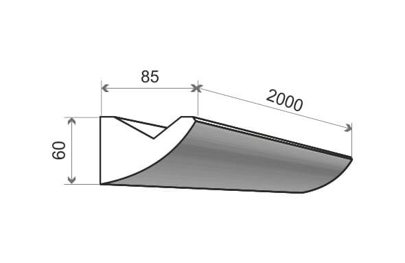 Listwa oświetleniowa ścienna DECOR SYSTEM LO-1A