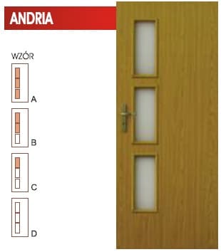DRZWI WEWNĘTRZNE VERTIM ANDRIA WZÓR A, B, C, D