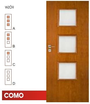 DRZWI WEWNĘTRZNE VERTIM COMO WZÓR A, B, C, D