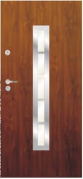 Drzwi zewnętrzne Delta Universal 45 GŁADKIE DRABINKA INOX - 23%Vat (bez montażu)