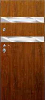 Drzwi zewnętrzne Delta Maxim 68S GŁADKIE LINEA2 INOX - 23%Vat (bez montażu)