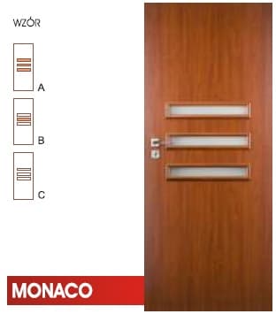 DRZWI WEWNĘTRZNE VERTIM MONACO WZÓR A, B, C