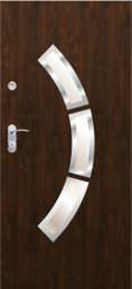 Drzwi zewnętrzne Delta Royal 84S GŁADKIE LIMA3 INOX - 8%Vat (z montażem - klienci ndywidualni)