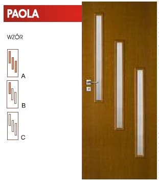 DRZWI WEWNĘTRZNE VERTIM PAOLA WZÓR A, B, C