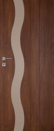 Drzwi wewnętrzne DRE VETRO F1 szyba decormat brąz