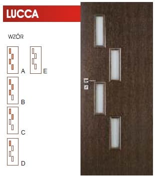 DRZWI WEWNĘTRZNE VERTIM LUCCA WZÓR A, B, C, D, E