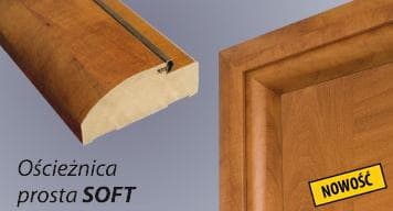 Ościeżnica prosta SOFT do drzwi wewnętrznych DRE