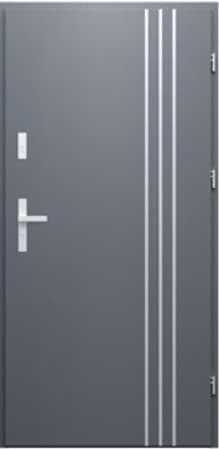 DRZWI WIKĘD DO MIESZKAŃ WZÓR 32B IRON RC3 INOX