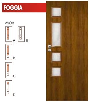 DRZWI WEWNĘTRZNE VERTIM FOGGIA WZÓR A, B, C, D, E