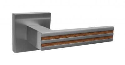 Barcz ELIOT Nikiel Mat Mahoń 2D na szyldzie kwadratowym