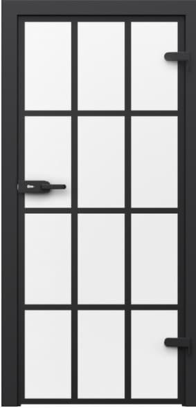 DRZWI PORTA GLASS SZYBA MATOWA Z MALOWANYMI SZPROSAMI