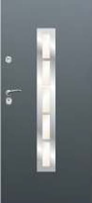 Drzwi zewnętrzne Delta PREMIUM GŁADKIE DRABINKA INOX - 8%Vat (z montażem - klienci indywidualni)
