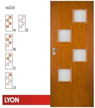 DRZWI WEWNĘTRZNE VERTIM LYON WZÓR A, B, C, D, E