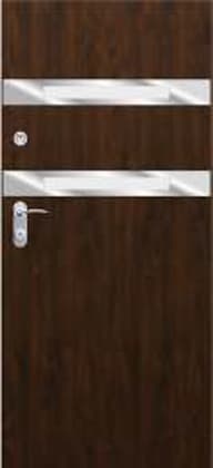 Drzwi zewnętrzne Delta Royal 84S GŁADKIE LINEA2 INOX - 8%Vat (z montażem - klienci ndywidualni)
