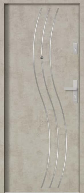 Drzwi klatkowe Barański Smart INOX S 103