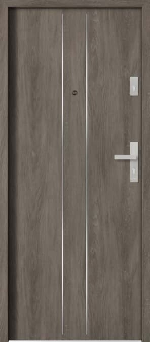 Drzwi klatkowe Barański Smart INOX S 104