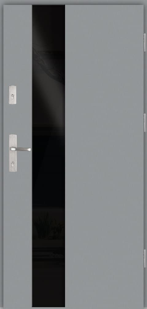 Drzwi zew. stalowe WIKĘD GLASS FRONT GF01A