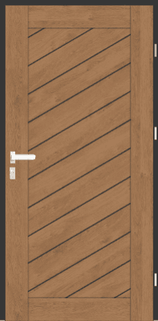 Drzwi zew. stalowe WIKĘD WoodLine WL1