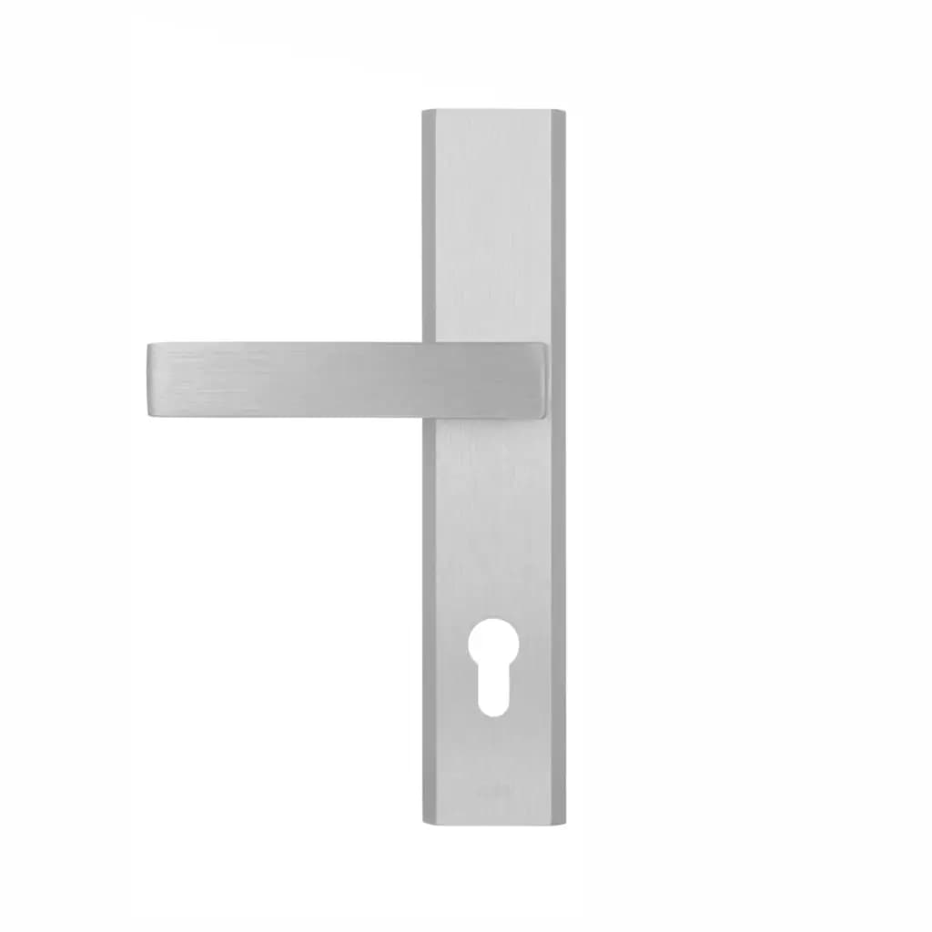 Zestaw klamka + wkładka do drzwi Haga Inox do drzwi Sara Uno 1803-1016756